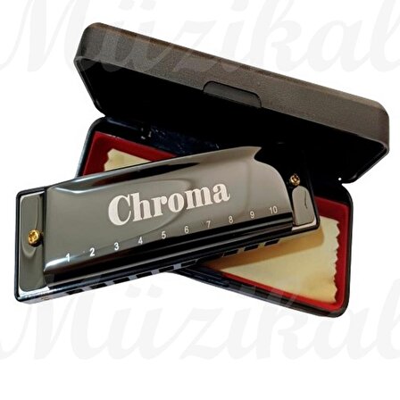 Chroma 10 Delikli Mızıka Professional Harmonica DO (C)