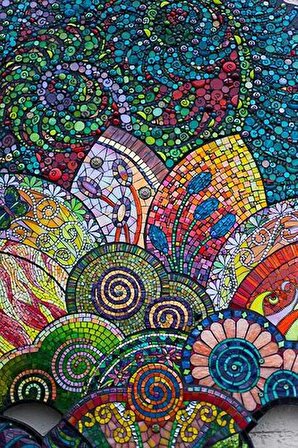 Movas Sanat Renklerin Bütünlüğü Elmas Mozaik Tablo / Boncuk Goblen Yapıştırma 40x60cm E20202796M