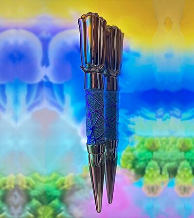 Movas Sanat Gökkuşağı İşlemeli Kalem | Mozaik Puzzle Aksesuar | E2020AK25