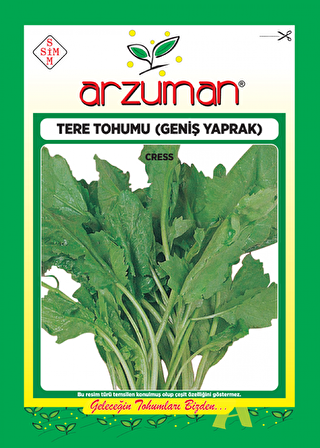 Arzuman Tere Tohumu( Geniş Yaprak) ( 12.500 Adet Tohum)