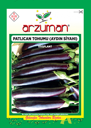 Arzuman Aydın Siyahı Patlıcan Tohumu( 2.000 Adet Tohum)