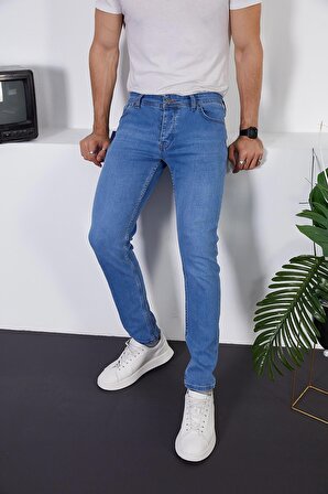 Erkek Likralı Slim Fit Kot/jeans Pantolon