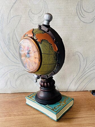 Dünya Küre Kitap Küre masa saati ev ve ofis hediyeleri