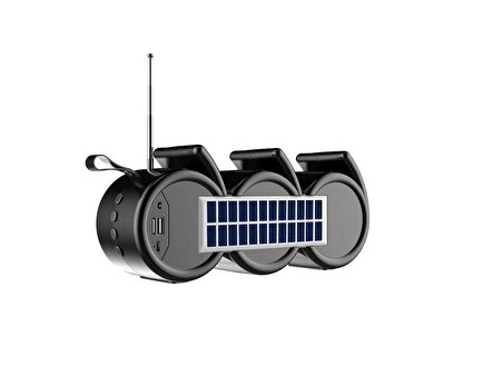 Solar Enerjili Şık Tasarım RGB Bluetooth Speaker