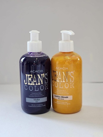 Jeans Color Mor Altın Sarısı 250ml 2li Set