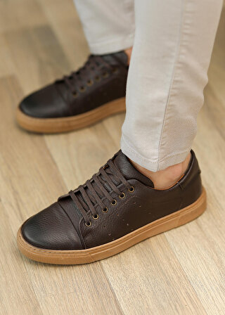 Hakiki Deri Sneaker Rahat Günlük Erkek Ayakkabı Franc01