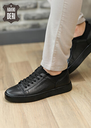 Hakiki Deri Rahat Giyim Streçli Erkek Sneaker Günlük Ayakkabı Rengo4556