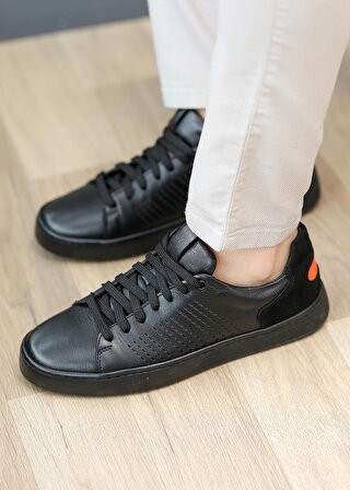 Hakiki Deri Rahat Giymli Günlük Sneaker Erkek Ayakkabı Daks6558