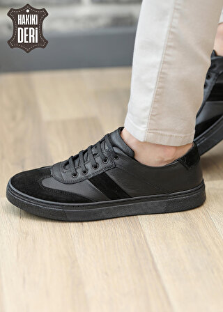 Hakiki Deri Rahat Günlük Sneaker Ayakkabı Pica8554
