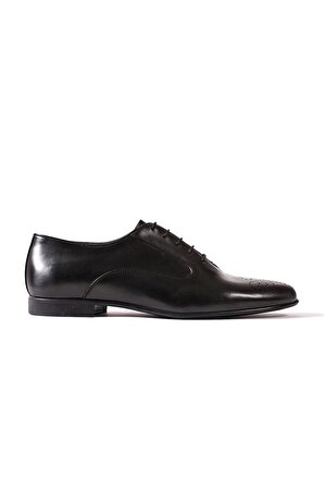 Shoecide Thema Siyah Hakiki Deri Klasik Erkek Ayakkabı