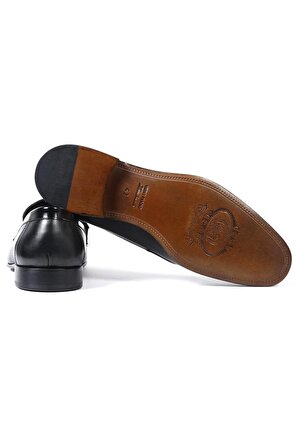 Beyoğlu Siyah Hakiki Deri Klasik Erkek Ayakkabı