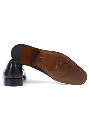 Avangard Siyah Hakiki Deri Klasik Erkek Ayakkabı