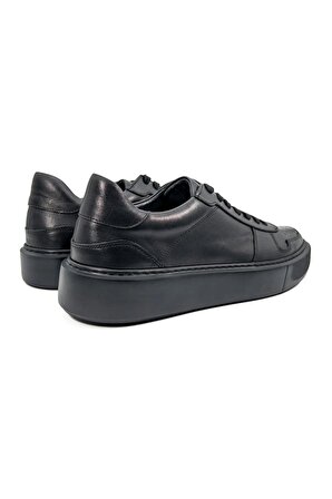Rush Siyah Hakiki Deri Siyah Taban Erkek Spor (sneaker) Ayakkabı