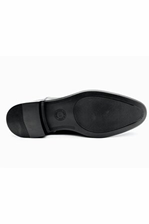 Tomiross Erkek Siyah Rugan Damatlık Klasik Ayakkabı N-569