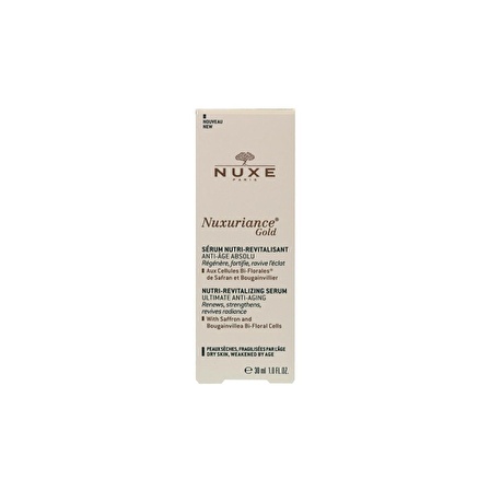 Nuxe Nuxuriance Gold Yaşlanma Karşıtı Hyalüronik Asit 30 Yaş + Gece-Gündüz Yüz Serumu 30 ml 