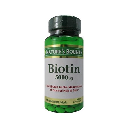 Biotin 5000 mcg 72 Kapsül