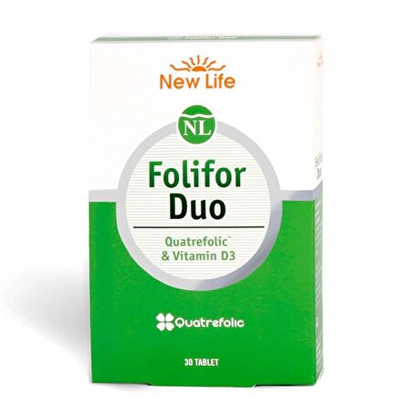 Folifor Duo Vitamin D3 & Quatrefolic - 30 Tablet