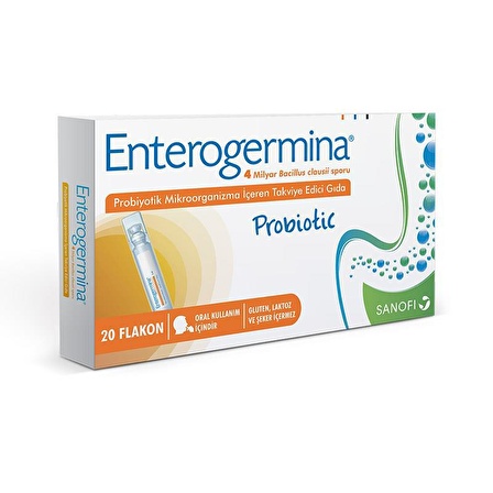 Enterogermina Takviye Edici Gıda 100 ml - 5 ml x 20 Flakon