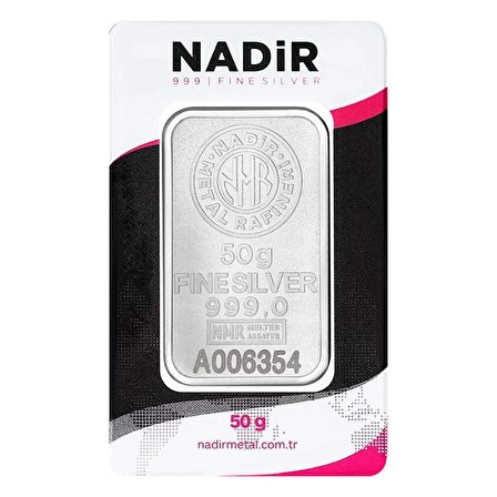 NadirGold 50 Gr Gümüş Külçe