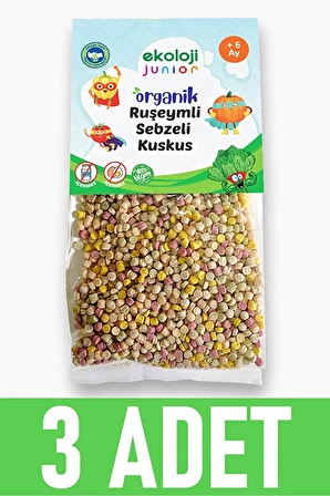 Organik Ruşeymli Sebzeli Kuskus 250 gr (3 Adet)