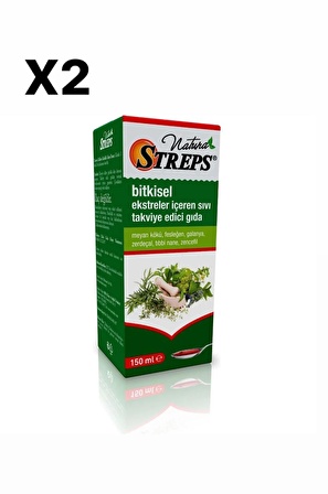 NATURA STREPS BİTKİSEL ŞURUBU 150 ML 2'Lİ SET