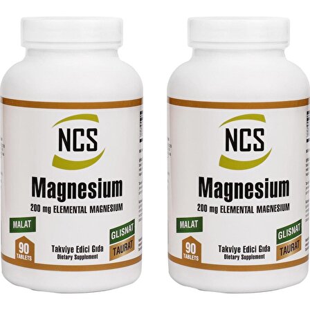 Ncs Magnesium Malat Glisinat Taurat 2 Kutu 180 Tablet