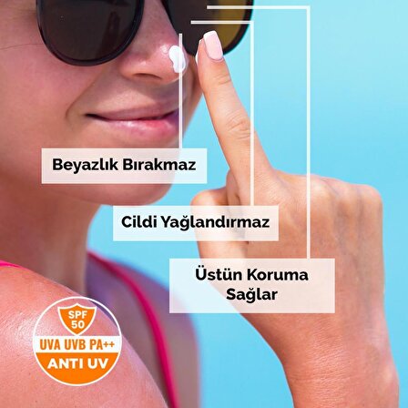 Leke Karşıtı Spf 50 Tüm Ciltler Için Yüksek Korumalı Nemlendirici Güneş Krem 100 ml