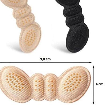 Ayakkabı Topuk Vurma Önleyici Ve Daraltma Pedi 1 Çift  (3 mm Siyah Renk)