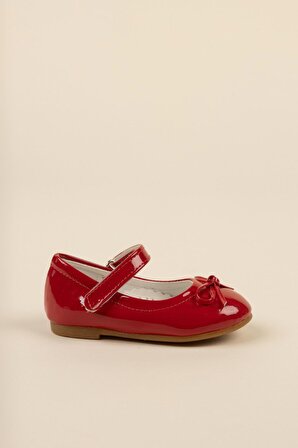 Bıyık Fiyonk Kırmızı Kız Çocuk Ayakkabı