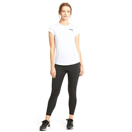 Puma Active Tee - Kadın Beyaz Spor T-shirt - 586857 02