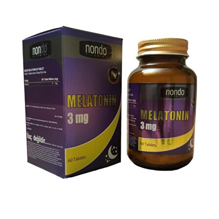 Nondo Melatoninn 3 Mg 60 Tablet – Uyku artık sorun değil