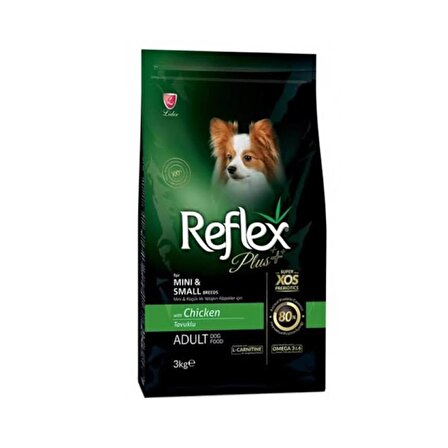 Reflex PLUS Adult Tavuklu 3 Kg +﻿Reflex PLUS Somonlu 3Kg Mini Irk Köpek Maması +Konserve Hediyeli