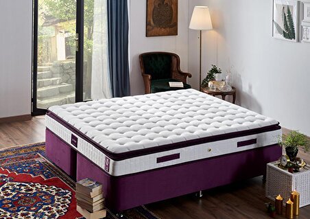 Niron Yatak Purple Full Ortopedik Pedli Çift Kişilik Yaylı Yatak 150 x 200 cm
