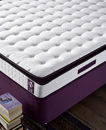 Niron Yatak Purple Full Ortopedik Pedli Çift Kişilik Yaylı Yatak 150 x 200 cm