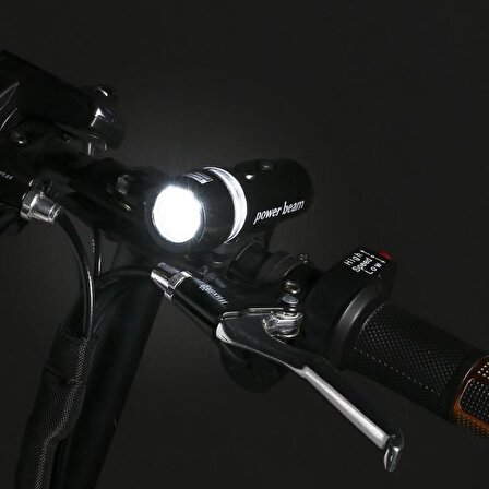 Led Bisiklet Lambası Feneri Ön Far Işık Aydınlatma ( Pil Dahil)