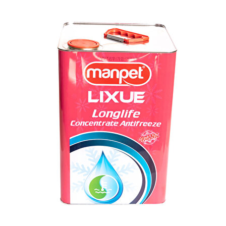 Manpet Lixue Organik Antifriz - 15 Kg - Kırmızı Organik Konsantre Antifriz