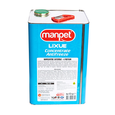 Manpet Lixue Antifriz (-56°C) - 15 Kg Plastik Bidon - Mavi Antifriz