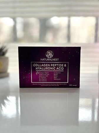 Naturalnest Collagen Peptide & Hyaluronic Acid 60 Tablet