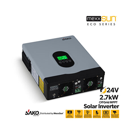 E-SUN 2.7kW / 24V Tam Sinüs Akıllı Voc 30-400 VDC
