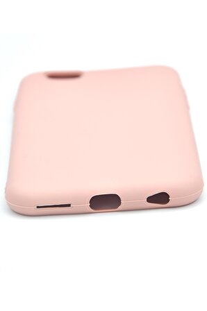 iPhone 6 / 6S Uyumlu Düz Renk Esnek Yumuşak Silikon Kılıf  Rubber Pembe