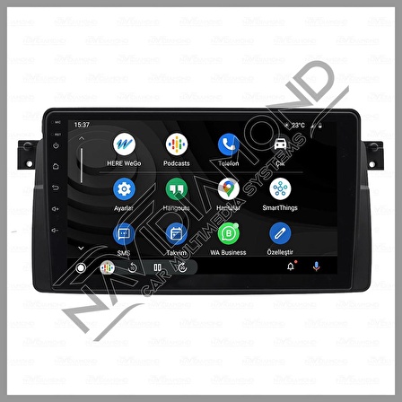 NAVIDIAMOND BMW E46 6 GB RAM 128 HAFIZA ANDROID CARPLAY MULTIMEDIA TEYP