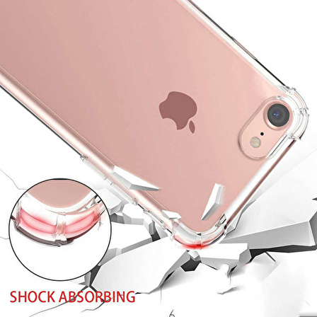 Apple iPhone 7 Kılıf Darbe Emici Anti Shock TPU Silikon