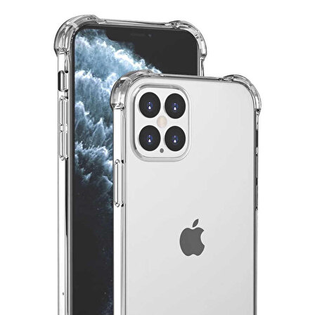 Apple iPhone 12 Pro Max Kılıf Darbe Emici Anti Shock TPU Silikon