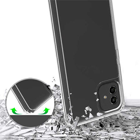 Samsung Galaxy A04 Kılıf Darbe Emici Anti Shock TPU Silikon