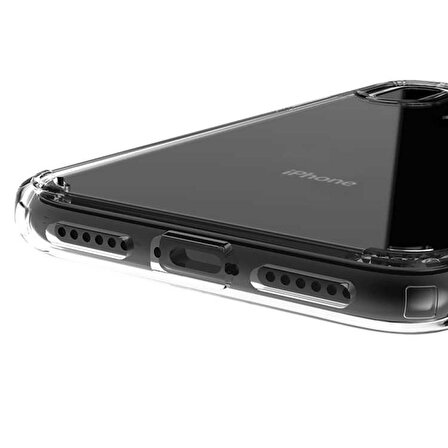 iPhone X Kılıf Şeffaf Sert TPU Silikon