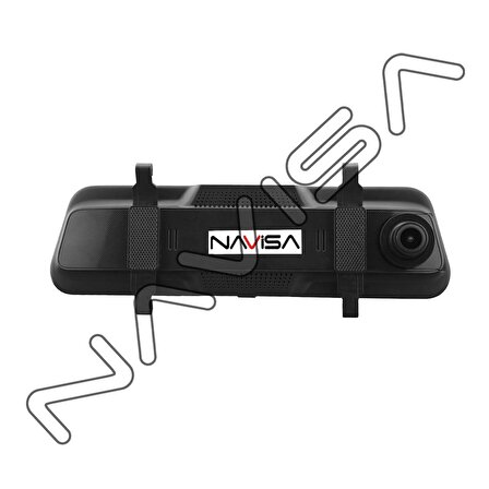 NAVISA Dikiz Aynası Tam Ekran Ön Kamera ve Araç İçi Kamera