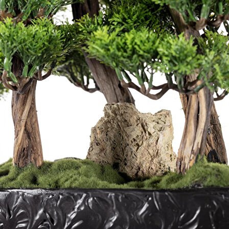 Navis Bonsai Garden - Iç Ve Dış Mekan Kullanımına Uygun Premium Kalitede Yapay Bitki 70x50 Cm