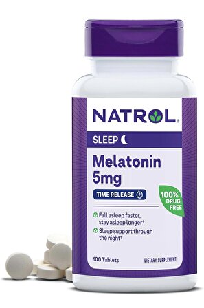 Natrol 5 mg 100 Tablet Time Release Melatonin