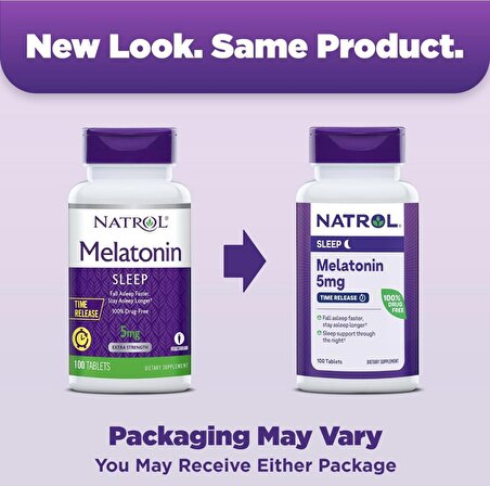 Natrol 5 mg 100 Tablet Time Release Melatonin
