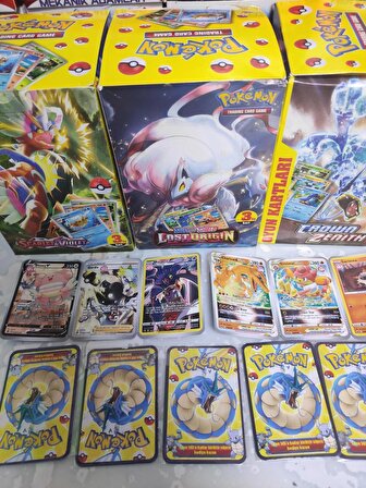 Pokemon Oyun Kartları -150 Adet (50 Paket Her Pakette 3 Adet) Yeni Pokemon Karakterleri